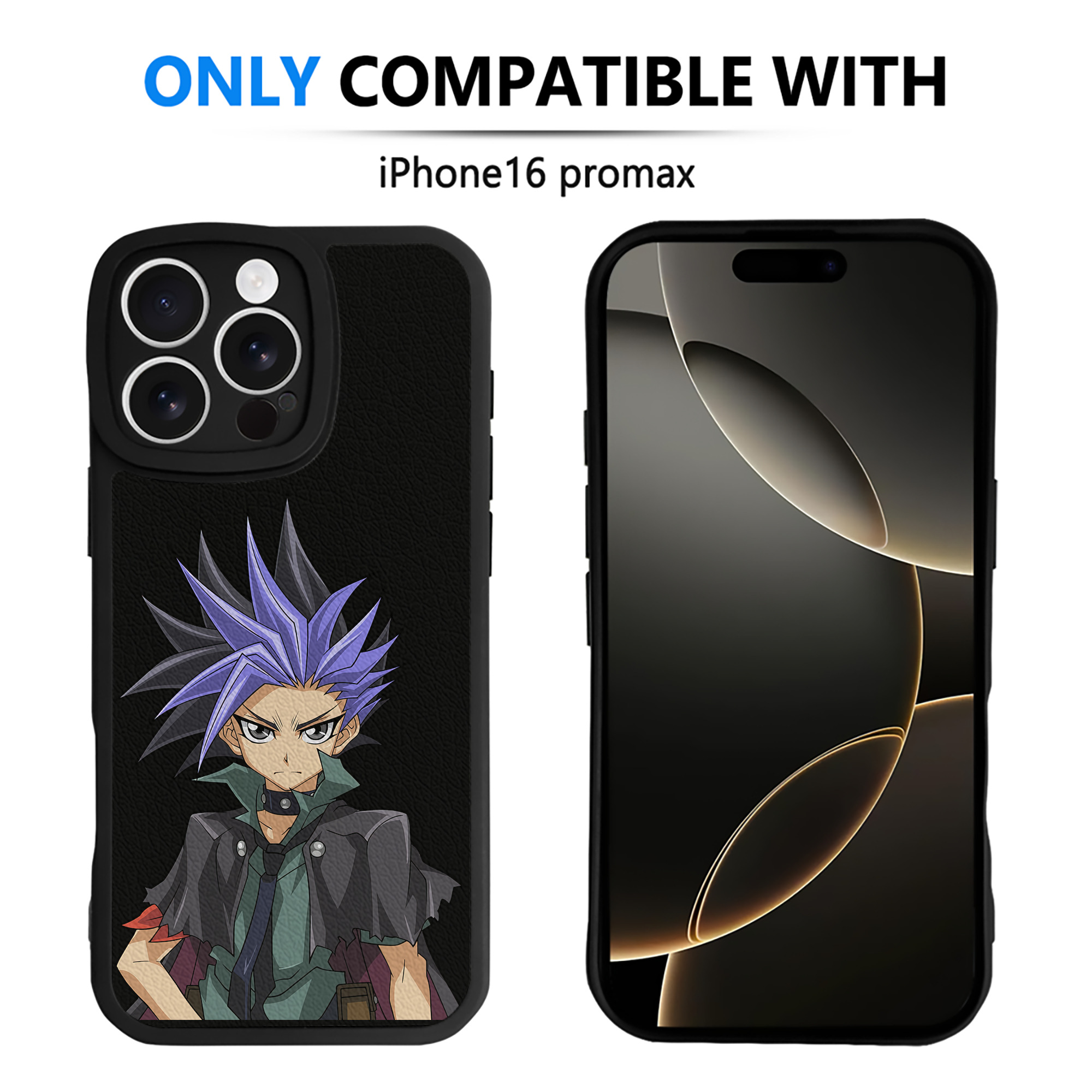 （画像用） 遊☆戯☆王 Yu-Gi-Oh! 【iPhone 16シリーズ対応】シリコンスマホケース（レザー調） 材質：シリコン